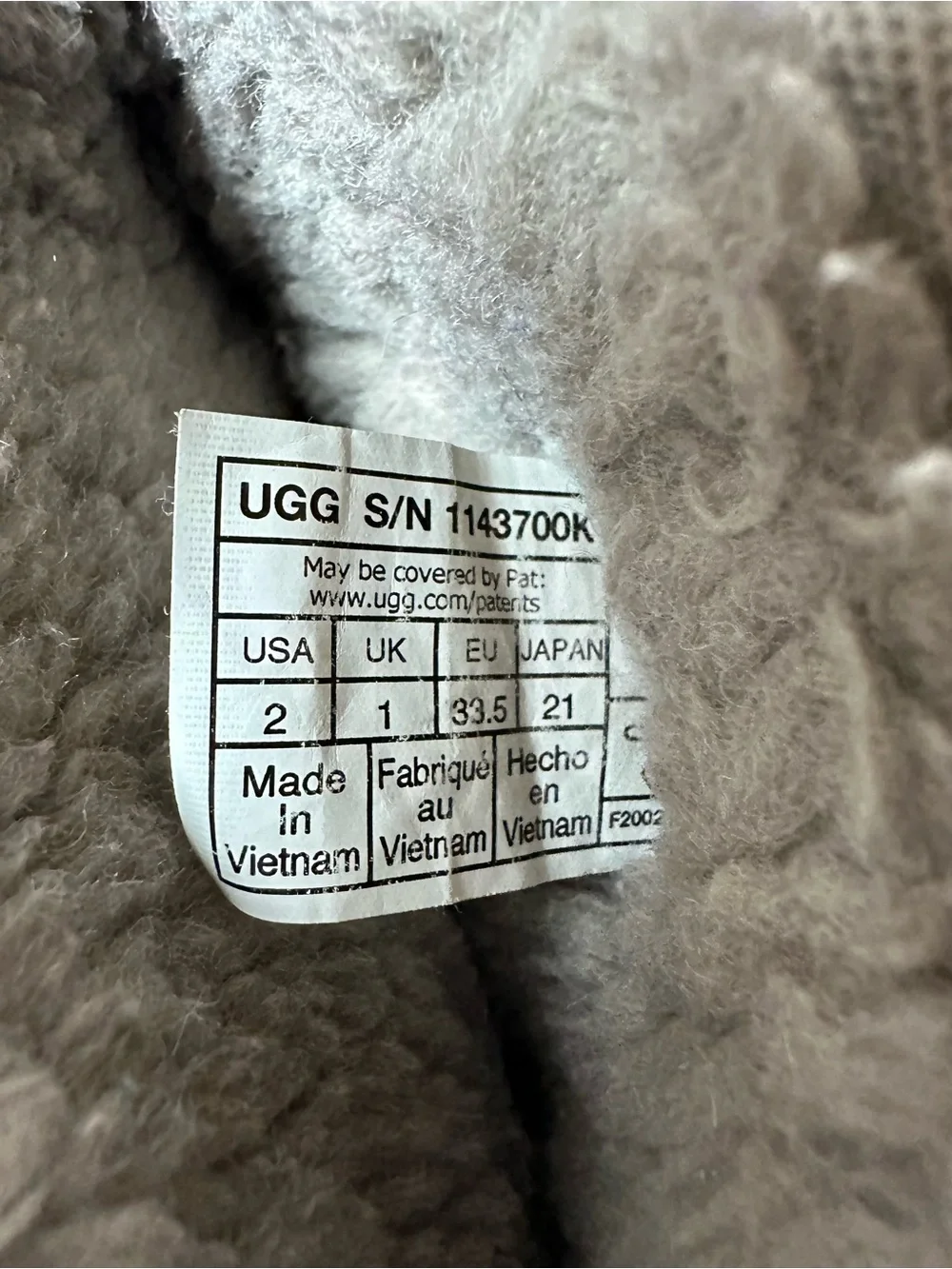 UGG Classic Mini Platform Gray Suede Boots Kids Size 2
